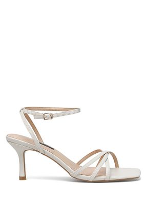 صندل سفید زنانه پاشنه تخت Nine West - کد 932169669
