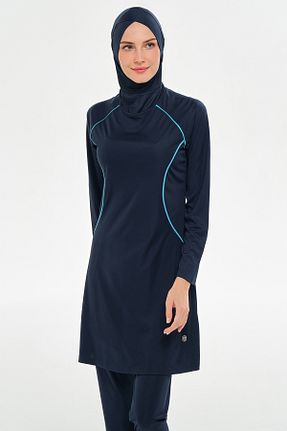 مایو حجاب سرمه ای زنانه ساده Adasea - کد 931811404