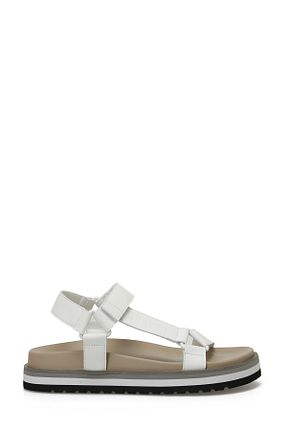 صندل سفید زنانه پاشنه تخت Nine West - کد 932169683