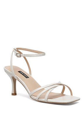 صندل سفید زنانه پاشنه تخت Nine West - کد 932169669