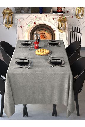 رومیزی سرمه ای پلی استر Demor Home - کد 346687165