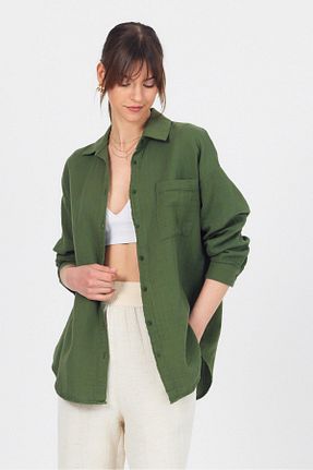 پیراهن خاکی زنانه رگولار Rays - کد 931501609