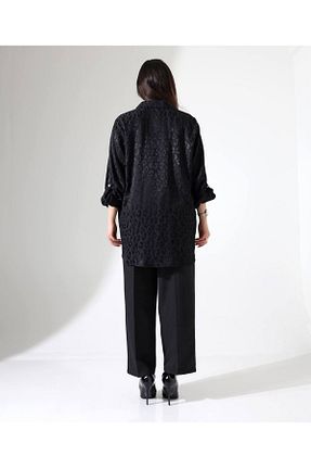 ست بالاتنه و پائین تنه سایز بزرگ مشکی زنانه فاق بلند Omka Moda - کد 931835761