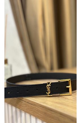 کمربند مشکی زنانه چرم مصنوعی MUJGANERDOGANDESIGN - کد 901397303