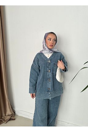 ست بالاتنه و پائین تنه طوسی زنانه جین tumabutik - کد 931580310