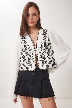 بلوز نباتی زنانه گلدار Lovelyİstanbul - کد 931596149