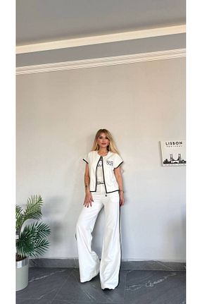 ست بالاتنه و پائین تنه سفید زنانه رگولار bonibon butikk - کد 931597443