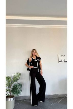 ست بالاتنه و پائین تنه مشکی زنانه رگولار bonibon butikk - کد 931597440