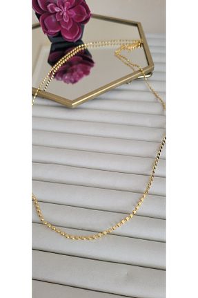 گردنبند جواهر زرد زنانه برنجی YİĞİTKARANAKSESUAR - کد 931602268