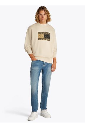 سوئیشرت بژ مردانه چاپی Tommy Jeans - کد 931632709