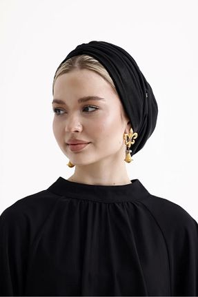 کلاه شنای حجاب مشکی زنانه ladrans - کد 848878687