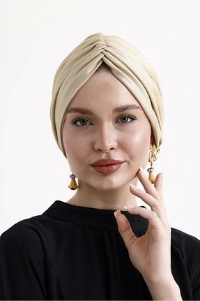 کلاه شنای حجاب طلائی زنانه ladrans - کد 848878734