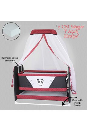 گهواره زرشکی فلزی CHUBBY BABY - کد 931655650