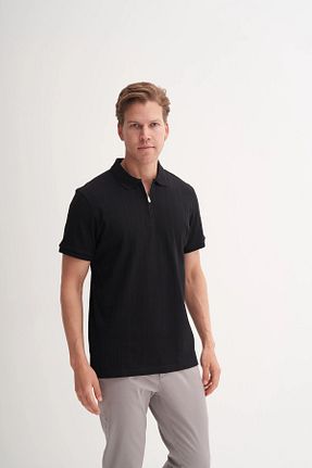 تیشرت مشکی مردانه رگولار Cazador - کد 931909047