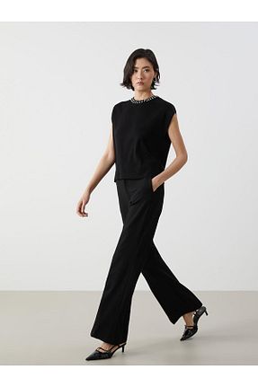 شلوار مشکی زنانه بافتنی LC Waikiki - کد 931699819