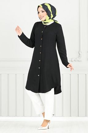 تونیک حجاب مشکی زنانه بافتنی ModaMerve - کد 931678512