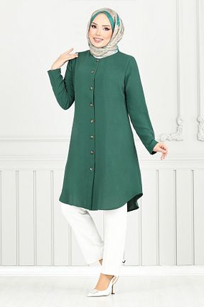 تونیک حجاب سبز زنانه بافتنی ModaMerve - کد 931678505