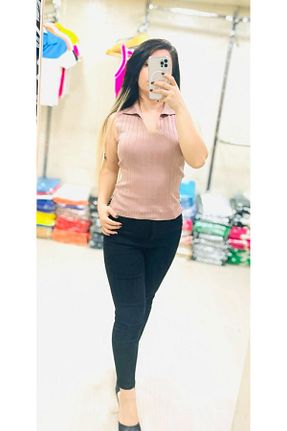 بلوز صورتی زنانه ساده Butik - کد 931690110