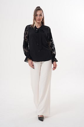 بلوز سایز بزرگ مشکی زنانه سایز بزرگ Loom Boutique - کد 931527180