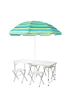 ست صندلی و میز کمپ طوسی Funky Chairs - کد 923397185