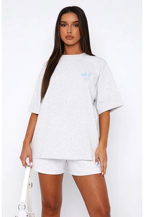 ست بالاتنه و پائین تنه طوسی زنانه بافت The Champ Clothing - کد 931732186