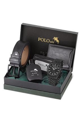 ساعت مچی مشکی مردانه 41-45 میلی متر polo air - کد 801413620