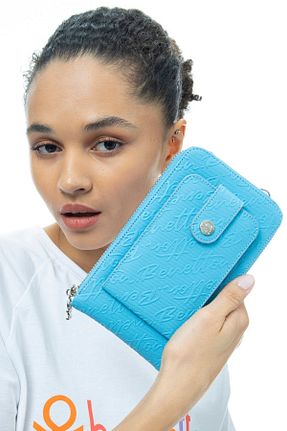 کیف پول آبی زنانه ابعاد کوچک United Colors of Benetton - کد 669195488