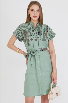 لباس سبز زنانه بافتنی armonika - کد 931738725