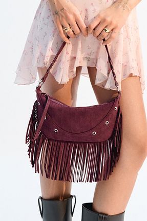 کیف دستی زرشکی زنانه ابعاد کوچک Bershka - کد 931793705