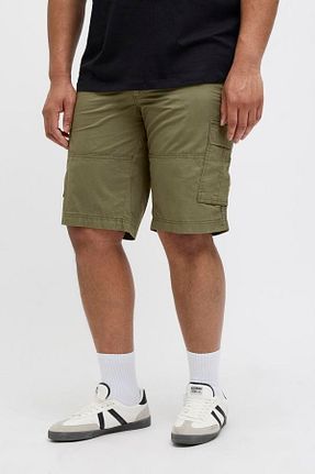 شلوارک و برمودا خاکی مردانه سایز بزرگ Jack & Jones - کد 932418208