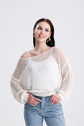 بلوز نباتی زنانه ساده macharel jeans - کد 931738387