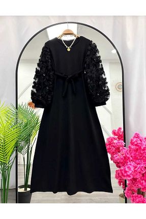 لباس مشکی زنانه بافتنی MODA VEDAT - کد 931789308