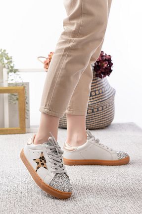 کفش اسنیکر قهوه ای زنانه بند دار Egepass - کد 932487933