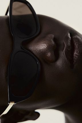 عینک آفتابی مشکی زنانه 50 H&M - کد 931820443