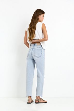 شلوار جین آبی زنانه رگولار Pull & Bear - کد 931825561