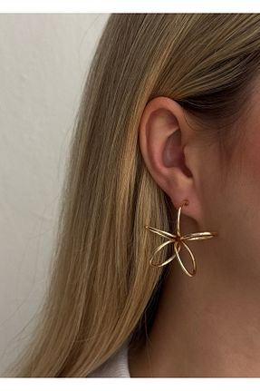 گوشواره جواهر طلائی میخ KİLİGİSTANBUL - کد 931810128