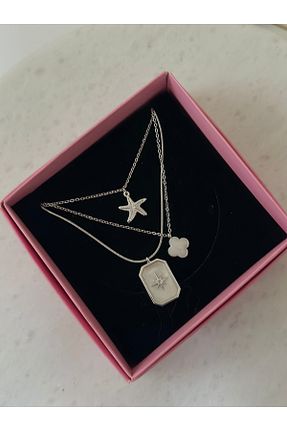 گردنبند استیل ( فولاد ) زنانه استیل (فولاد) MİOSA - کد 902780888