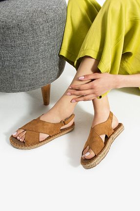 صندل قهوه ای زنانه پاشنه ضخیم HVZ Exclusive - کد 930171959
