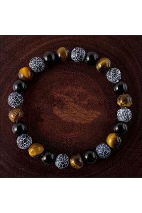 دستبند جواهر رنگی مردانه سنگ طبیعی Alnis Atelier - کد 931860380