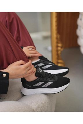 کفش اسنیکر مشکی زنانه بند دار homiro - کد 931814815
