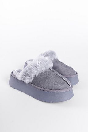 دمپائی طوسی زنانه چرم مصنوعی Capone Outfitters - کد 871429399