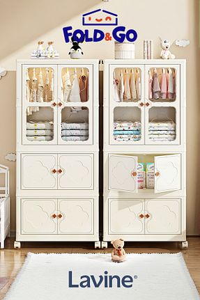 کابینت چند منظوره سفید پلاستیک obido - کد 929653997