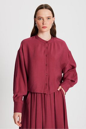 پیراهن زرشکی زنانه رگولار minaaise - کد 932632908