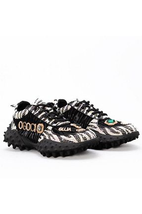 کفش اسنیکر مشکی زنانه بند دار Guja - کد 894534374