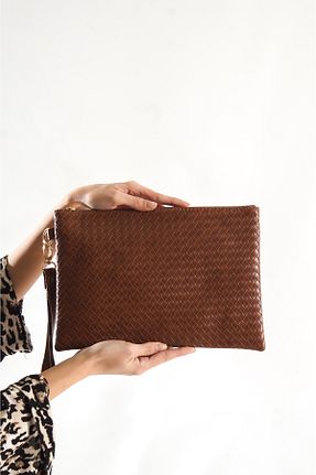 کیف پورتفوی و کلاچ قهوه ای زنانه پارچه ای Capone Outfitters - کد 47917570