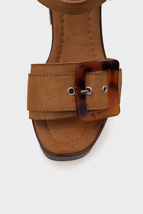 صندل قهوه ای زنانه پاشنه پلتفرم Capone Outfitters - کد 927798002