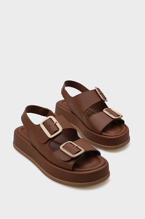 صندل قهوه ای زنانه پاشنه پر Capone Outfitters - کد 832484122