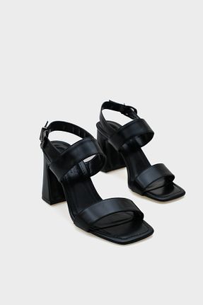 صندل مشکی زنانه پاشنه ضخیم Capone Outfitters - کد 932643529