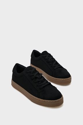 کفش اسنیکر مشکی زنانه بند دار Capone Outfitters - کد 875688268