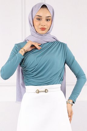 بلوز حجاب سبز زنانه رگولار İmajButik - کد 931963700